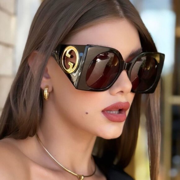 🕶️ New Gucci GG1254S 002 Sunglasses - Dark Havana Frame, Brown Lenses - Picture 1 of 10